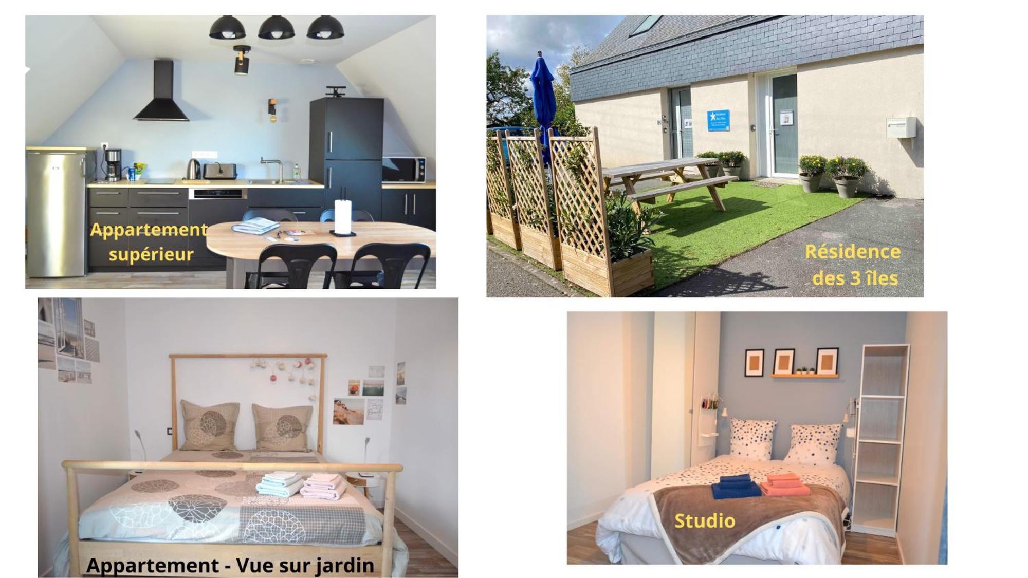 Residence Des 3 Iles, En Plein Centre-Ville, A 5 Min Des Plages, 3 Appartements Neufs Etables-sur-Mer Exterior photo